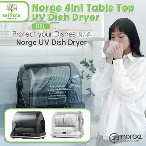 Dish Dryer - Norge 4In1 Table Top UV Dish Dryer 52L