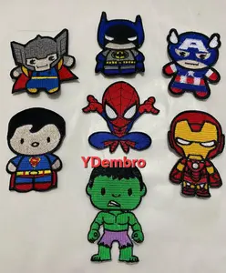 Patch Bordir Karakter Superhero Lucu Full Bordir