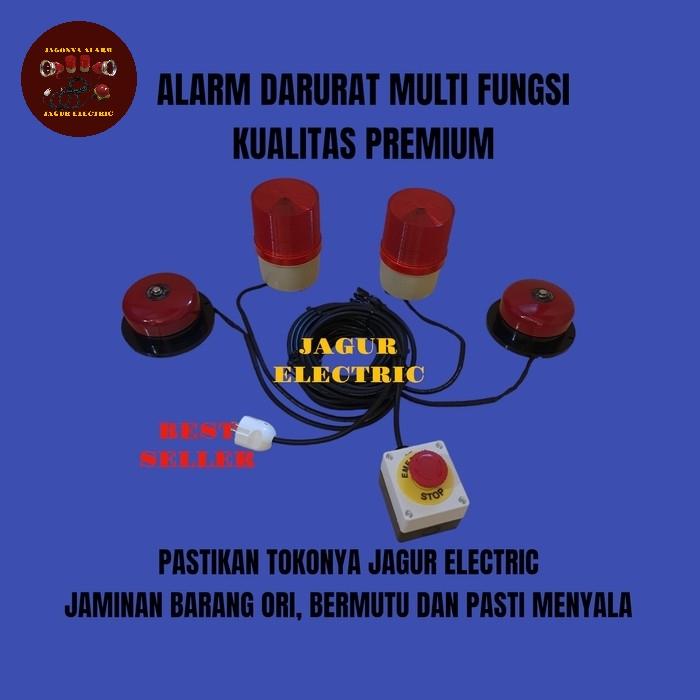 Gambar ALARM DARURAT DOUBLE /ALARM BAHAYA DOUBLE BELL+DOUBLE ROTARY +TOMBOL dari Jagur Electric Kota Administrasi Jakarta Barat Tokopedia