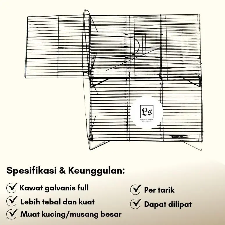 [PROMO]Kandang Jebakan/Perangkap Hewan Tikus/Musang/Kucing 2