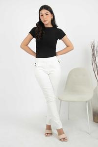 Gambar *Ready Stok* 2023 - Celana Katun Jepang Panjang 6948 (CAP) - Putih, 3L dari Sisters Fashion Group Kota Administrasi Jakarta Utara 5 Tokopedia