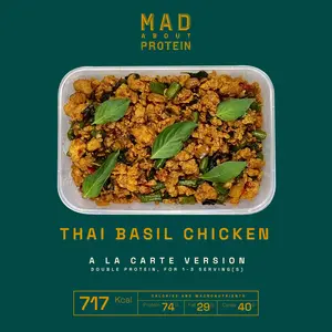 [A LA CARTE] Thai Basil Chicken - MAD ABOUT PROTEIN Frozen Mealprep