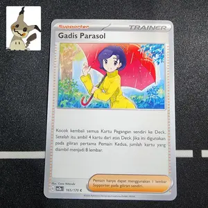 Gadis parasol trainer kartu pokemon tcg indonesia