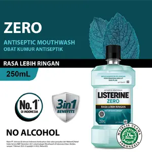 LISTERINE COOL MINT ZERO Mouthwash Obat Kumur Antiseptik 250ml