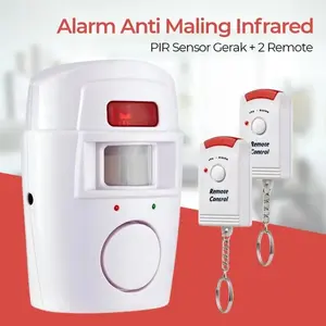 [BEST QUALITY] ALARM ANTI MALING INFRARED PIR SENSOR GERAK 2 REMOTE CO