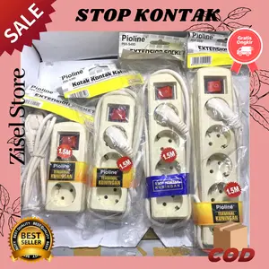 STOP KONTAK + KABEL 2,3,4 LUBANG 1,5/3 METER SNI / TERMINAL LISTRIK