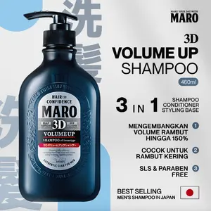 Shampoo Pria MARO 3D Volume Up EX Incl. Conditioner Japan 460ml BPOM