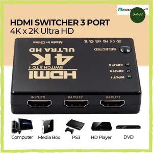 Adapter HDMI Switcher 3 Port 4K x 2K Ultra HD