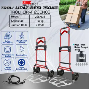 Troli Lipat Serbaguna Trolly Trolley Foldable Hand Truck