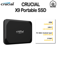 Gambar SSD Crucial X9 SSD 2TB / USB 3.2 UP TO 10Gb/s / Garansi 3 Tahun dari @kiosk Kota Administrasi Jakarta Barat 1 Tokopedia