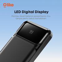 Gambar Olike P106 Powerbank 10000mAh USB + TYPE C 10.000 mAh Power Bank 5V 2.4A 12W Safe Charging - Hitam dari QUEEN id Official Kab. Tangerang 3 Tokopedia