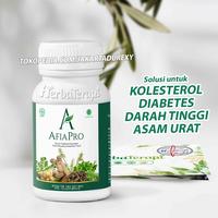 Gambar AFIAPRO obat herbal diabetes kolesterol darah tinggi dari Herbaterapi id Kab. Kudus 1 Tokopedia