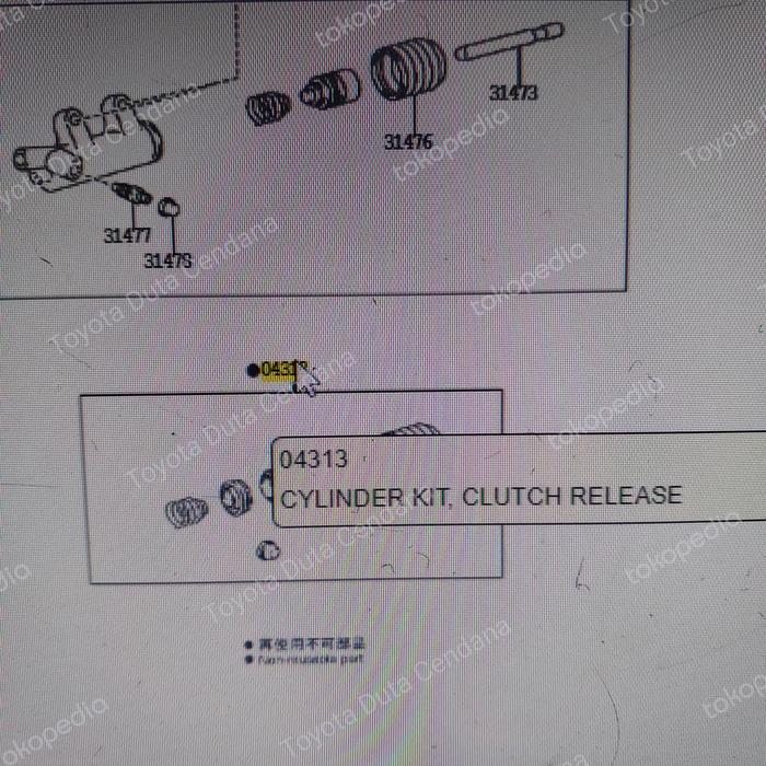 Gambar po seal cylinder kit, seal master kopling bawah innova lama dari toyota duta cendana Kab. Cianjur Tokopedia