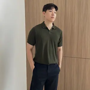 MT-0145 Polo Shirt Pria Knit Premium Stretch