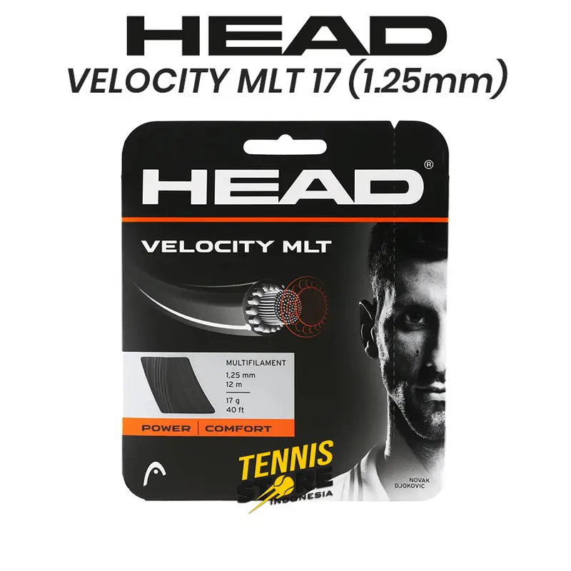 Senar Tenis HEAD VELOCITY MLT 17 / 1.25 Tennis String Original 4