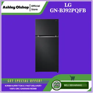 Kulkas 2 Pintu Inverter LG GNB392PQFB 395 Liter LG GN-B392PQFB [ORI]