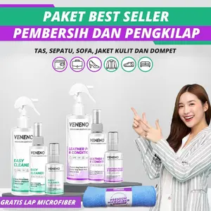 Paket Best Seller Isi 2 - Pembersih dan Pengkilap Tas, Sofa, Sepatu,