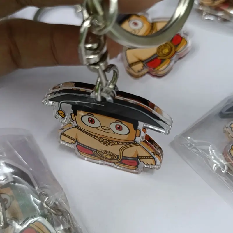 Gantungan Kunci Akrilik Acrylic 1 sisi dan 2 Sisi Gambar Bebas Custom Satuan 1