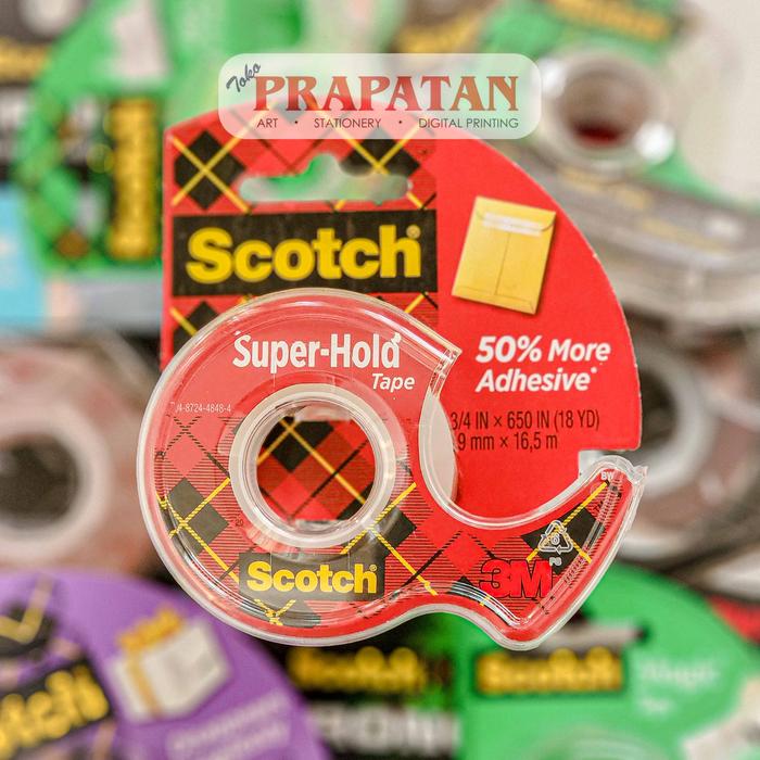 Gambar Scotch Super Hold Tape | Isolasi Bening | Selotip dari Toko Prapatan_NEW Kota Administrasi Jakarta Timur Tokopedia