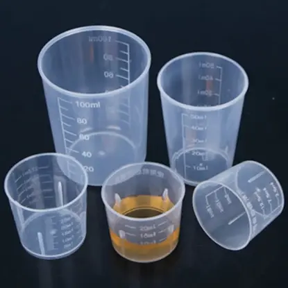 Cup gelas ukur takar dapur 10ml 15ml 20ml 30ml 50ml 60ml 100ml 200ml