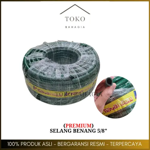 Selang Air Benang 5/8 " Inch Tebal 3mm Koyohose (Per Meter) Biru Selang Taman Keran PVC Garden Anti Lumut