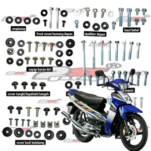 Baut Bodi Fizr Lengkap Full set/Baud Yamaha force 1 Full Body 1 set