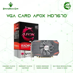 VGA CARD AFOX HD7670 / HD 7670 AF7670-2048D3H3 2GB DDR3 PCI 2.0