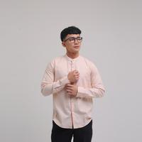 Gambar iNeat Kemeja Pria Linen Lengan Panjang Kerah Shanghai Collarless Cream - Kemeja Kantor Basic Slimfit Casual Semi Formal Koko Muslim Peach Pink Cream - S dari iNeat Kota Administrasi Jakarta Timur 5 Tokopedia