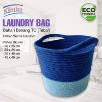 Gambar TCHOME Laundry Bag Color Tas Keranjang Baju Tempat Pakaian Kotor Bahan Benang TC Klinko - 20x25cm dari TCHOME TOKOPEDIA Kota Administrasi Jakarta Utara 1 Tokopedia