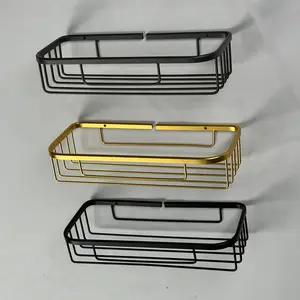 Rak Sabun Kamar Mandi Panjang Tempel Dinding Tanpa Paku EIXO Tempat Sabun Rak Toilet Kawat Aluminium Anti Karat EXR A28126