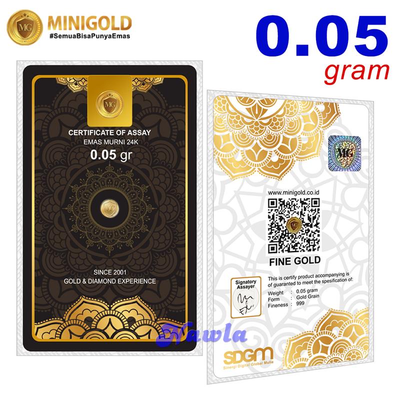 Minigold 0.05 gram Black Series Asli Logam Mulia 24 Karat 0,05 gr ...