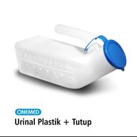 Gambar Onemed Urinal Pispot Plastik Pria Wanita dengan Tutup cover dan skala dari Wahid Karya Saritama Medical Kota Makassar 1 Tokopedia