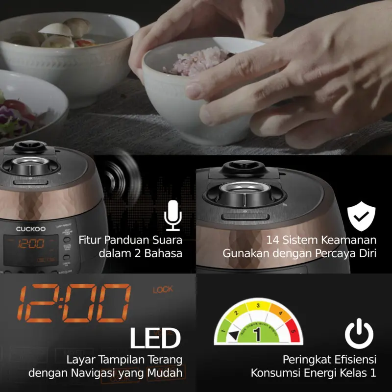 Rice Cooker Cuckoo 1.08 Liter CRPR0612F | Made In Korea 1