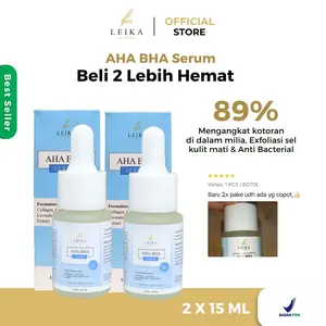 (BELI 2 PCS LEBIH HEMAT) Leika Skincare Serum AHA BHA BPOM Serum Milia & Bruntusan Jerawat Milia Eye Cream For Milia
