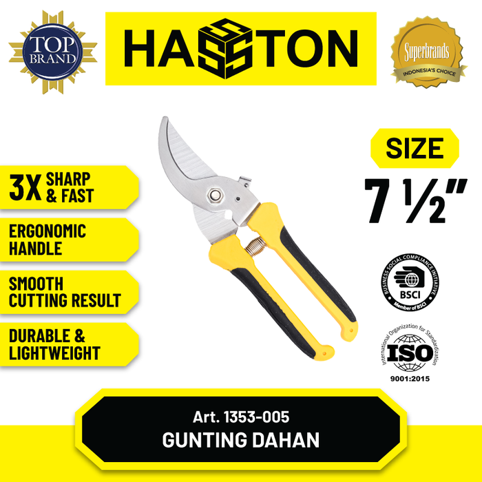Gambar Hasston Gunting Bunga Stainless Steel 8" / Gunting Tanaman (1353-005) dari Hasston Tools Kota Administrasi Jakarta Pusat Tokopedia