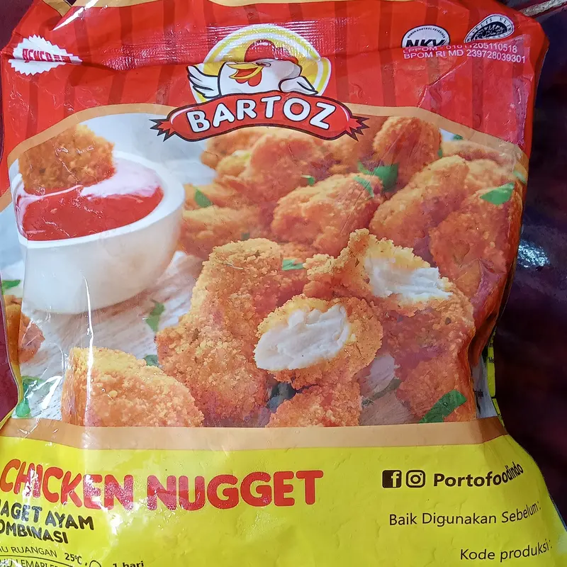 Bartoz Chicken Nugget Makanan  Frozen Food Naget Ayam Kombinasi 1