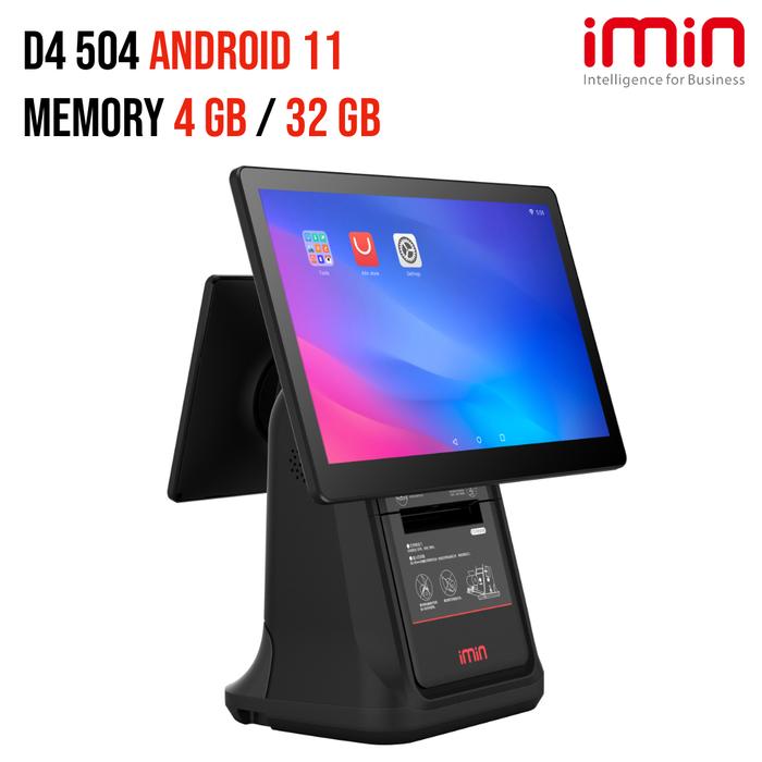 Gambar iMin D4-504 4GB / 32GB Android 11 - Mesin Kasir dual display 15.6"+10.1" dengan 80mm Thermal Printer dari iMin Indonesia Kota Administrasi Jakarta Utara Tokopedia