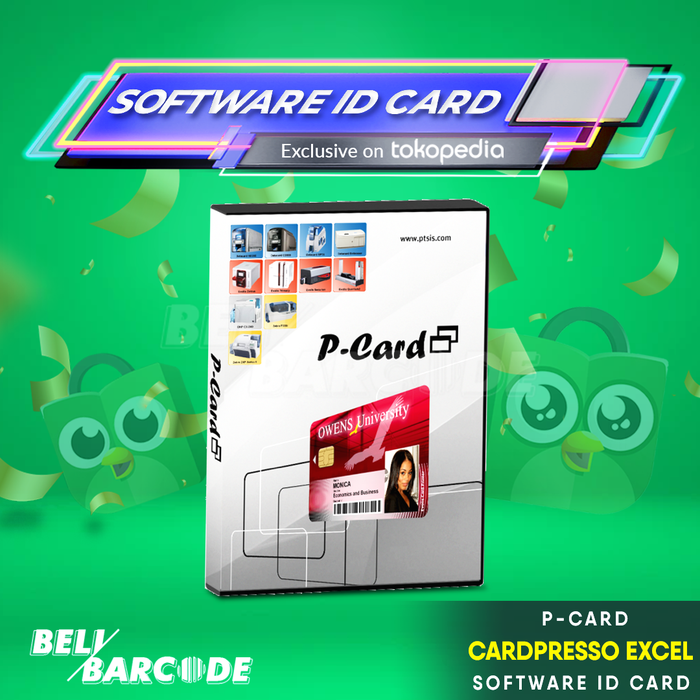 Jual Software ID Card P-Card Cardpresso Excel Design Kartu Program ...