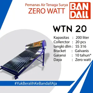 Pemanas Air water heater Solar BANDALL WTN 20 200 liter