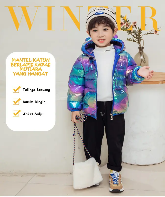Jaket Winter Anak Jaket Anak Musim Dingin Kids Winter Coat Jaket Salju 8