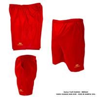 Gambar Frasser Celana Basket Pendek Pria Wanita Unisex Olahraga  Bulutangkis Badminton Tenis  Santai Sporty Premium Termurah 100% Original CLBS 03 - 7/8 MERAH, M dari Frasser Kota Surabaya 3 Tokopedia