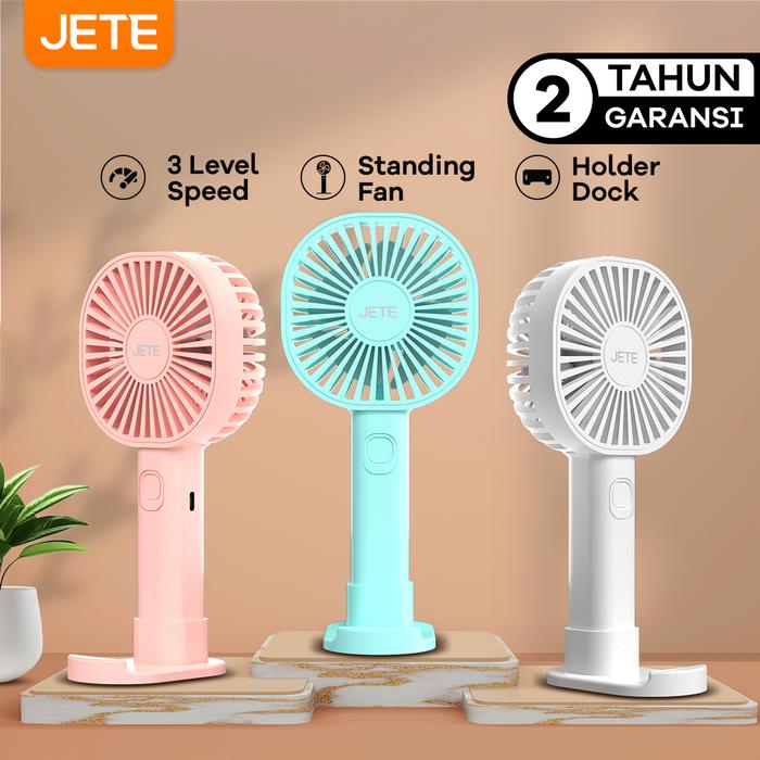 Gambar JETE Kipas Angin Portable SF2 Holder Dock 1200mAh Garansi Resmi 2th - Pink dari Doran Gadget Official Kab. Sidoarjo Tokopedia