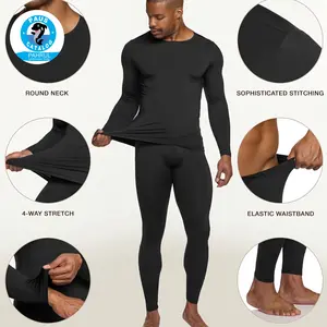 LONG JOHN ULTRA STREACH PRIA- Hitam