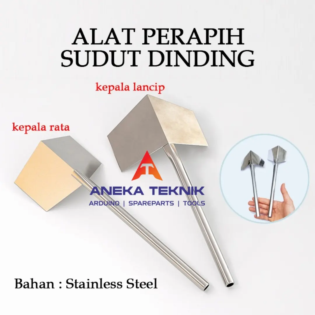 Alat Perapih Sudut Dinding / Sekop Plester Semen / Corner Putty Knife