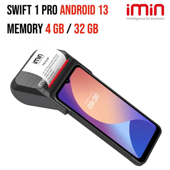 Gambar iMin Swift 1 4GB / 32GB Android 13 - Mesin Kasir Handheld 6.5" dengan 58mm Thermal Printer + NFC dari iMin Indonesia Kota Administrasi Jakarta Utara Tokopedia
