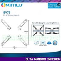 Gambar Oximus EV75 - Vesa Mount Adapter Kit | Vesa Extender 75 - 100 To 200mm - Black Edition  dari Duta Mandiri Infokom Kota Administrasi Jakarta Pusat 2 Tokopedia