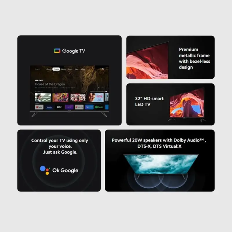 Xiaomi Android GTV 32 Inch A PRO HD Garansi Resmi 4