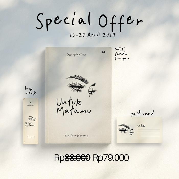 Gambar Pre Order Buku Untuk Matamu ( New Cover ) - By kharisma p lanang Mediakita dari Bumifiksimedan001 Kota Medan Tokopedia
