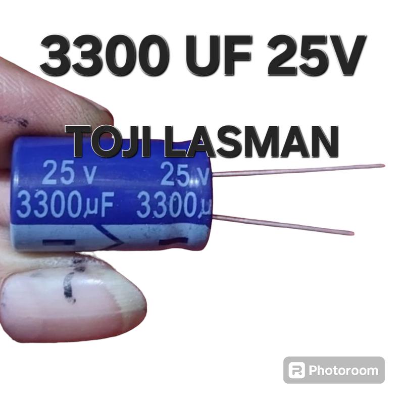 20 Condensatori Elettrolitici 3300uF 25V – 3300MFD 25V, 13x25mm, Radiale, -40°C +105°C