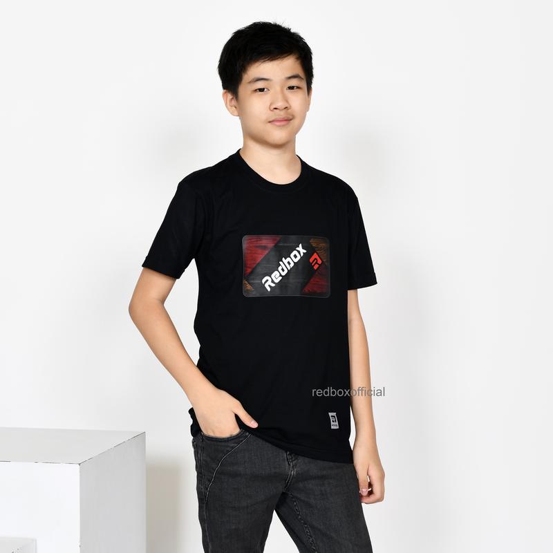 Baju Kaos Anak Laki Laki Tanggung Junior Remaja Premium Clothing Kekinian Katun Combed Navy Hitam Kuning Marun Abu Coklat REDBOX 1